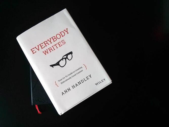 Image of the hardback copy of Everybody Writes 