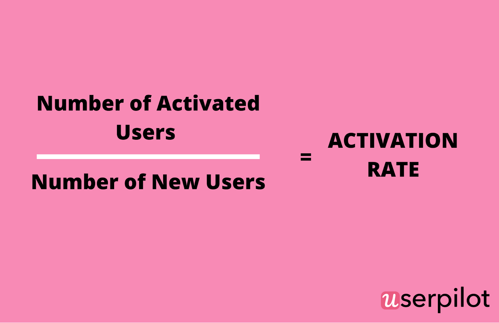 UserPilot activation rate formula