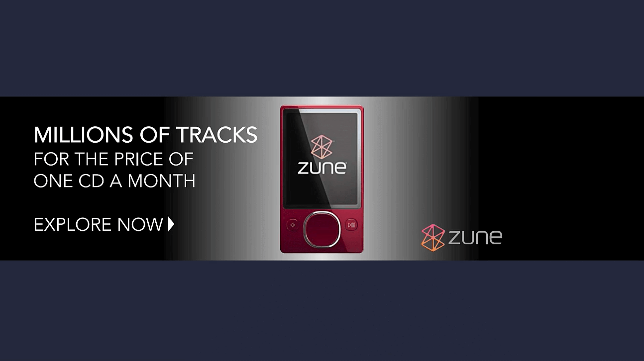 Microsoft Zune advertisement 