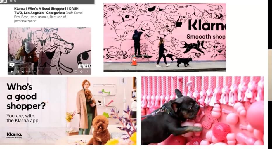 Klarna dog campaign