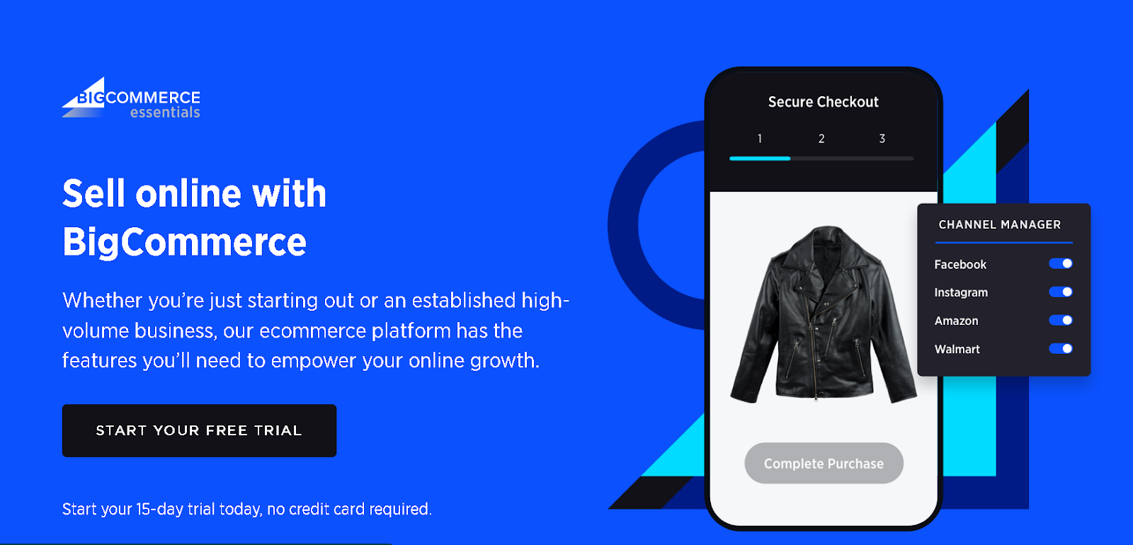 BigCommerce landing page