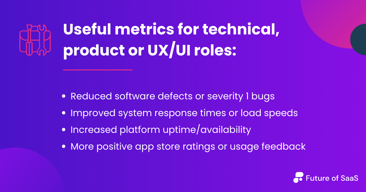 useful metrics for UX